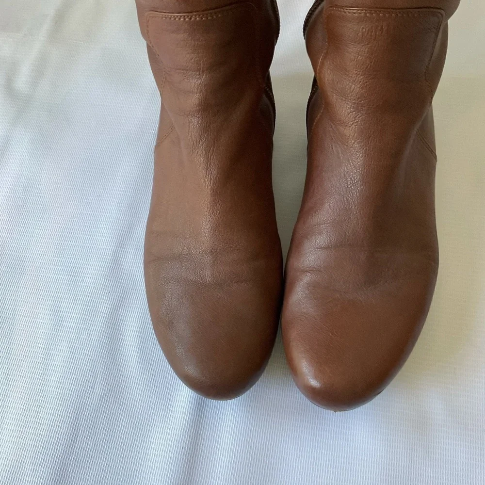 Vintage Stuart Weitzman Leather Riding Buckle Boots